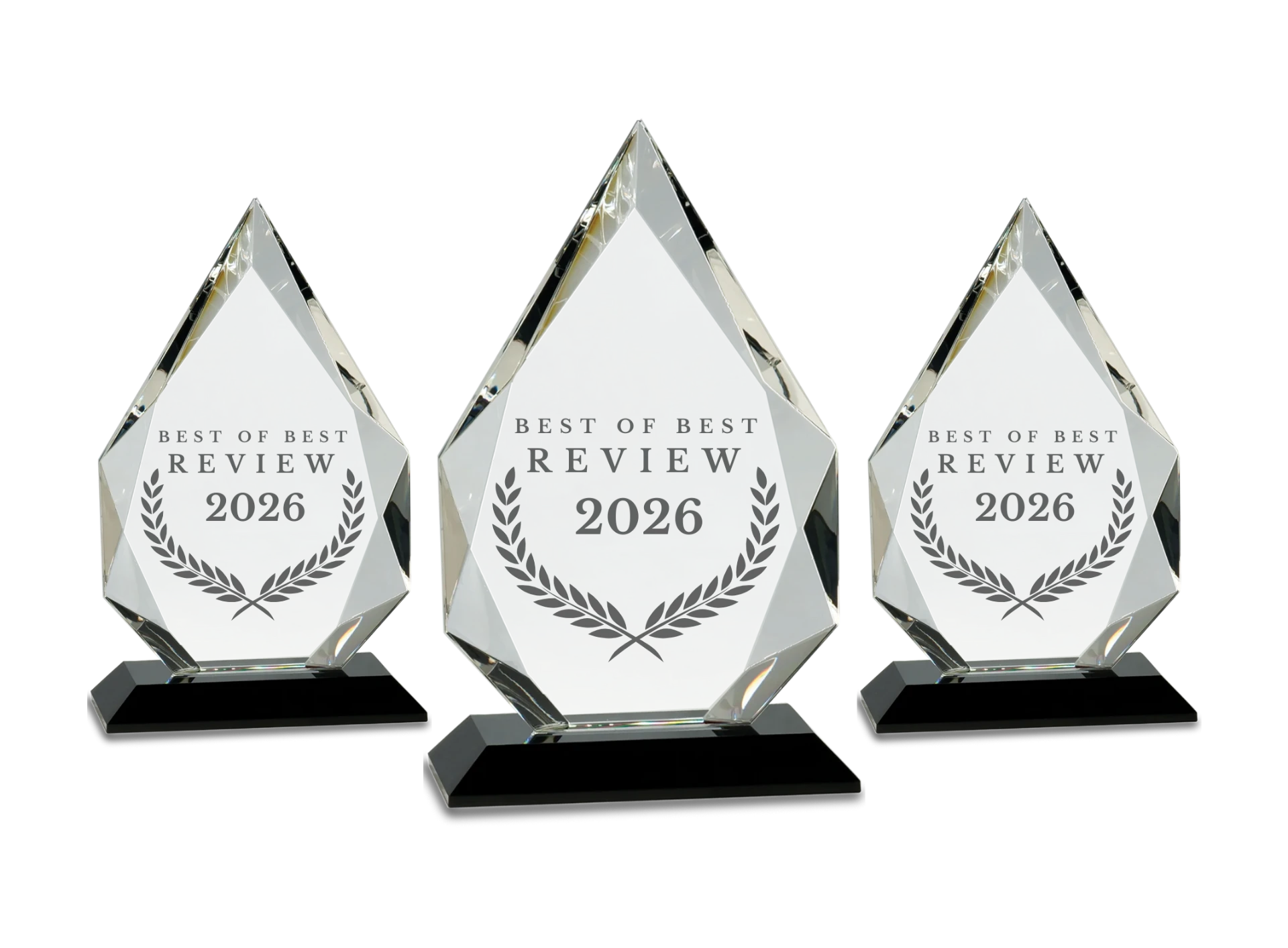Best of Best Review 2026 crystal award